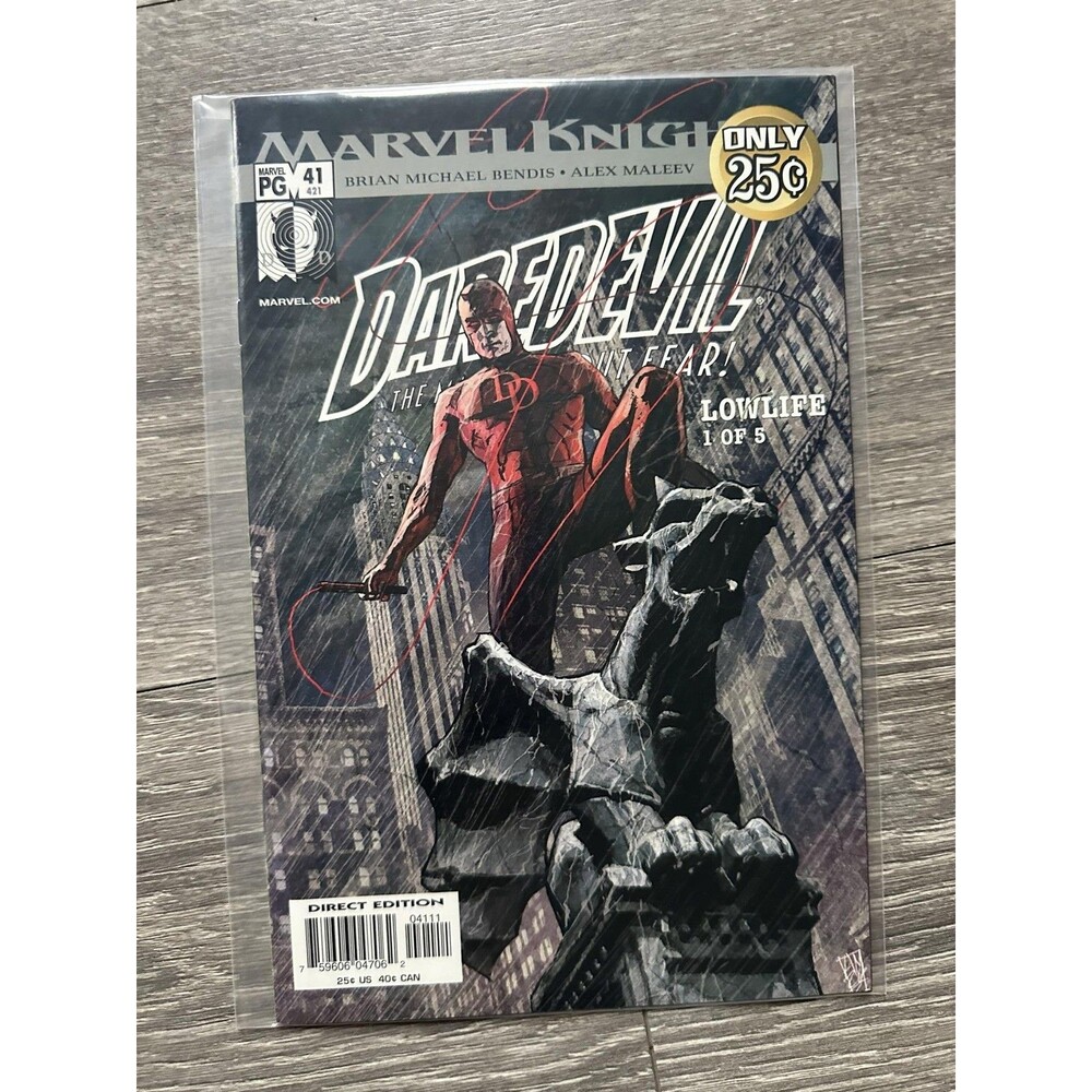 Marvel Dare #41 Daredevil Lowlife 1 Of 5 Single Issue Comic Color Bendis Maleev